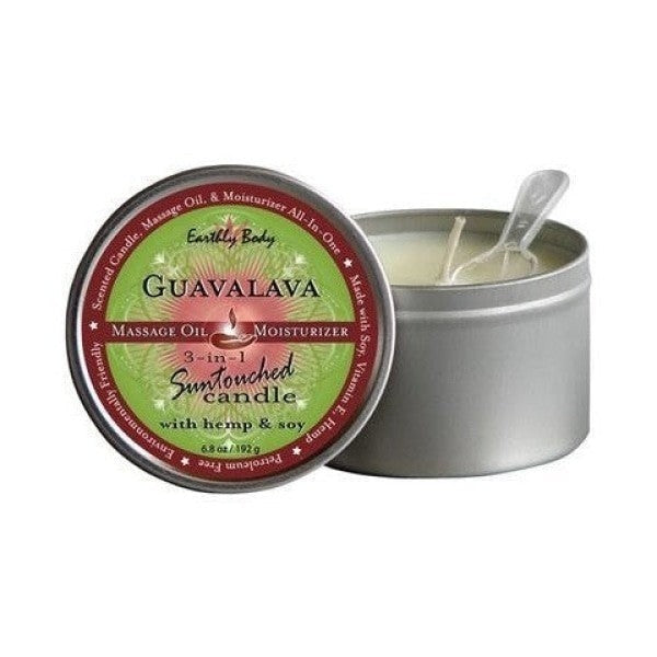 Candle 3 In 1 Guavalava 6 Oz Earthly Body Bath & Body
