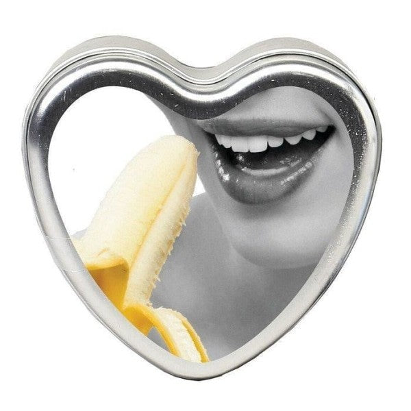 Candle 3-in-1 Heart Edible Banana Daiquiri 4.7 Oz Intimates Adult Boutique
