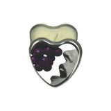Candle 3-in-1 Heart Edible Grape 4.7 Oz Intimates Adult Boutique