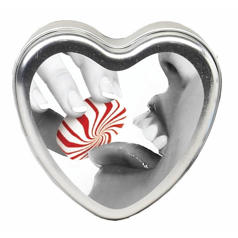 Candle 3-in-1 Heart Edible Mintastic 4.7 Oz Earthly Body Bath & Body