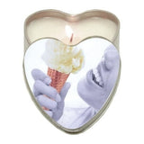 Candle 3 N 1 Heart Edible Vanilla 4.7 Oz Intimates Adult Boutique