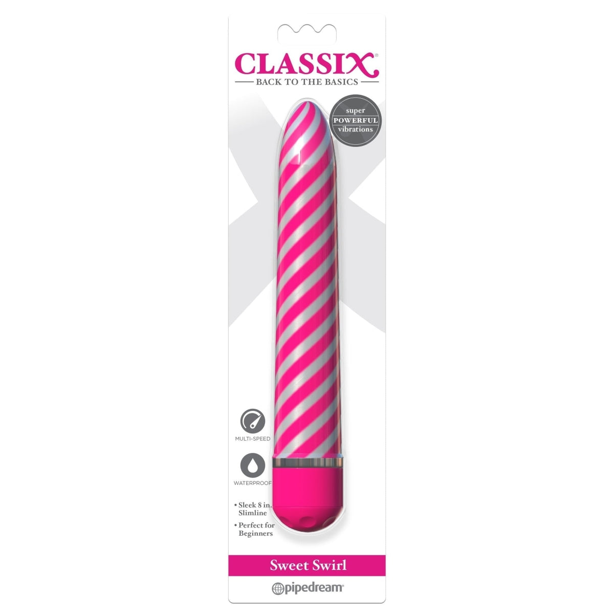 Classix Sweet Swirl Vibrator Pink Intimates Adult Boutique