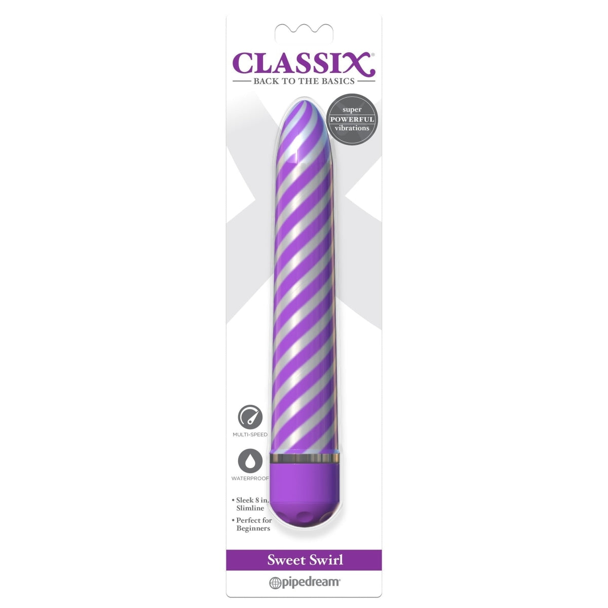 Classix Sweet Swirl Vibrator Purple Intimates Adult Boutique