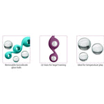 Cloud 9 Health & Wellness Borosilicate Kegel Training Set - Plum Cloud 9 Novelties General