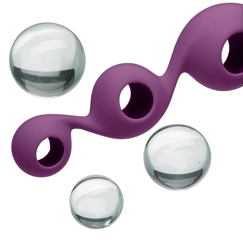 Cloud 9 Health & Wellness Borosilicate Kegel Training Set - Plum Cloud 9 Novelties General