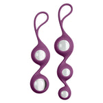 Cloud 9 Health & Wellness Borosilicate Kegel Training Set - Plum Cloud 9 Novelties General