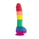 Colours Pride Edition 8in Dildo Rainbow NS Novelties Dildos