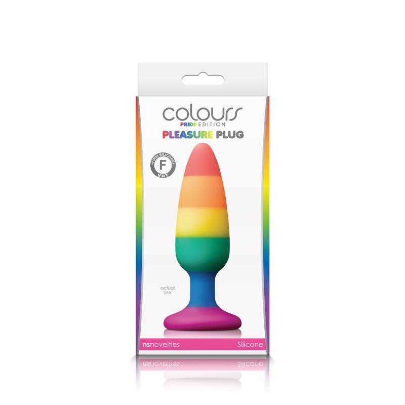 Colours Pride Edition Pleasure Plug Medium Rainbow NS Novelties Anal Toys