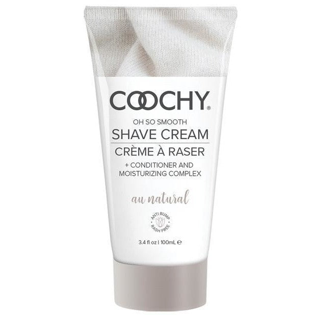 Coochy Shave Cream Au Natural 3.4 Oz Intimates Adult Boutique