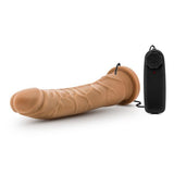 Dr. Skin 8.5 Vibrating Realistic Cock W-suction Cup Mocha Intimates Adult Boutique