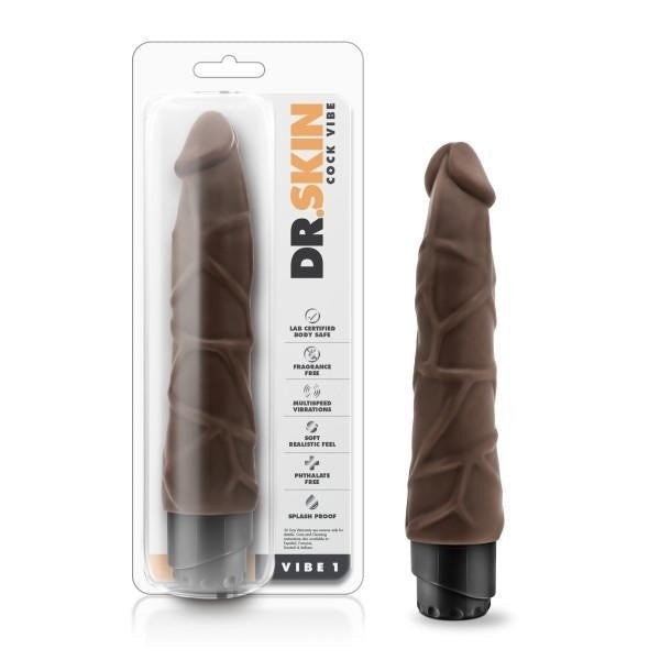 Dr Skin Cock Vibe #1 Chocolate Intimates Adult Boutique