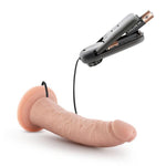 Dr. Skin Dr. Dave 7in Vibrating Cock W- Suction Cup Vanilla Blush Novelties Sextoys for Women