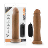 Dr. Skin Dr. Throb 9.5in Mocha Vibrating Cock W- Suction Cup Intimates Adult Boutique