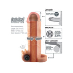 Fantasy X-tensions Vibrating Reel Feel 1in Extension F Pipedream Products Sextoys for Men