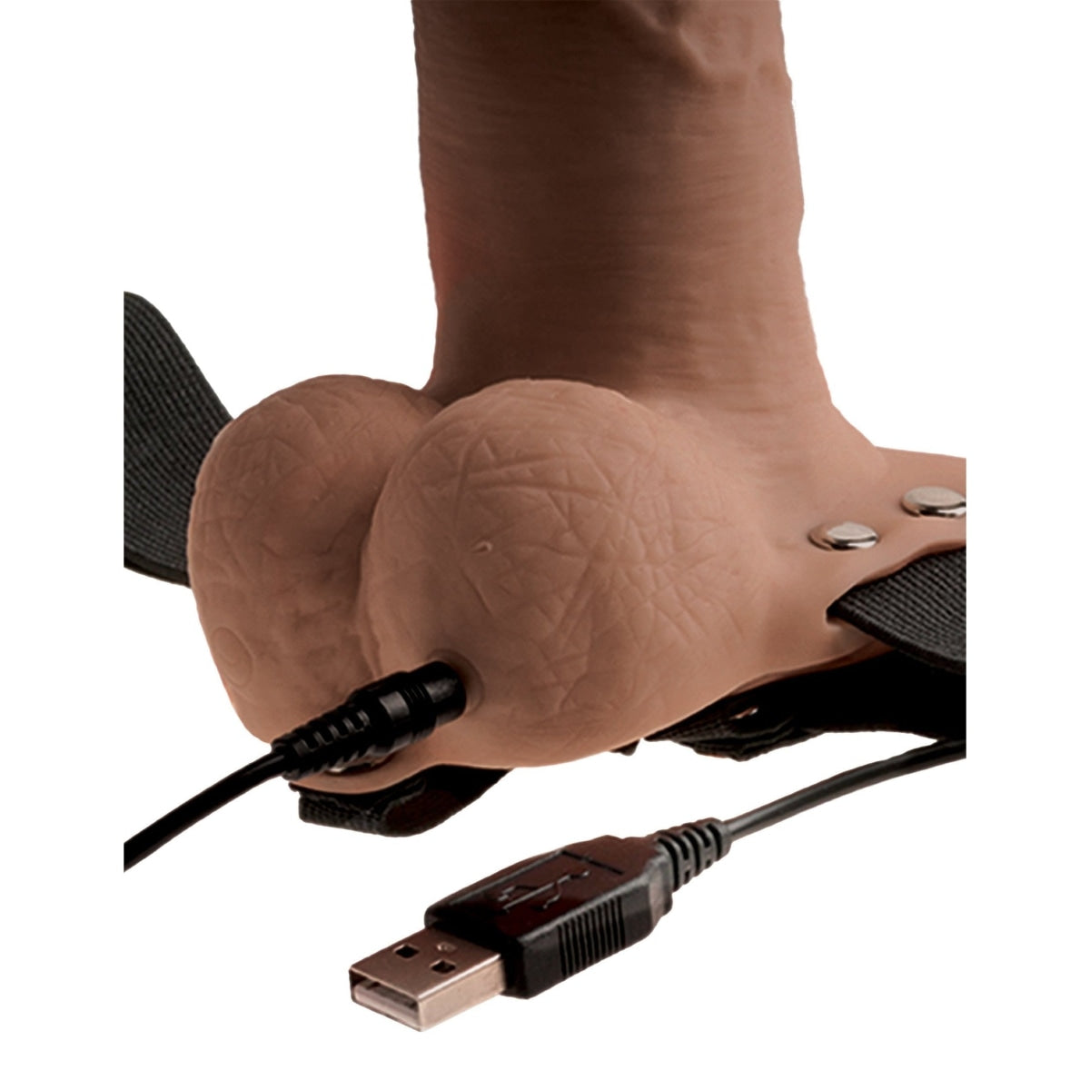 Fetish Fantasy 6 In Hollow Rechargeable Strap-on Tan Intimates Adult Boutique