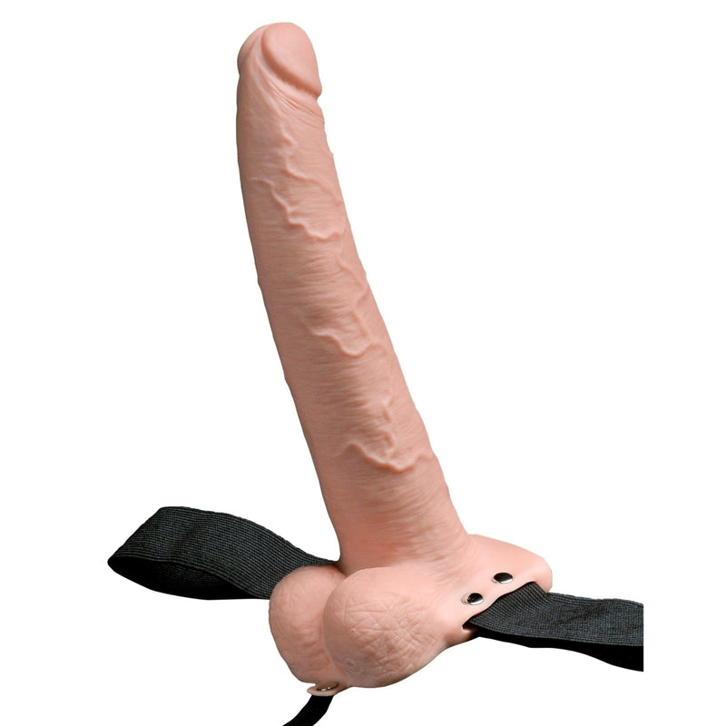 Fetish Fantasy 9 In Hollow Rechargeable Strap-on W- Balls Pipedream Products Sextoys for Men
