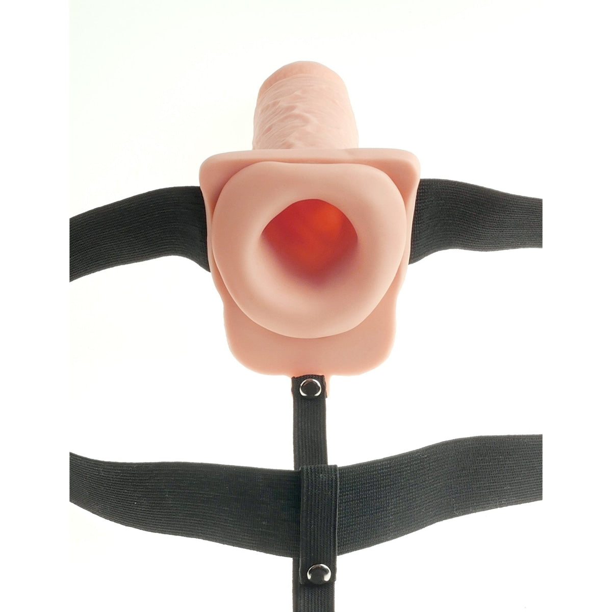 Fetish Fantasy 9 In Hollow Rechargeable Strap-on W- Balls Intimates Adult Boutique