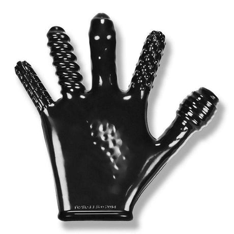 Finger Fuck Textured Glove Oxballs Black Intimates Adult Boutique