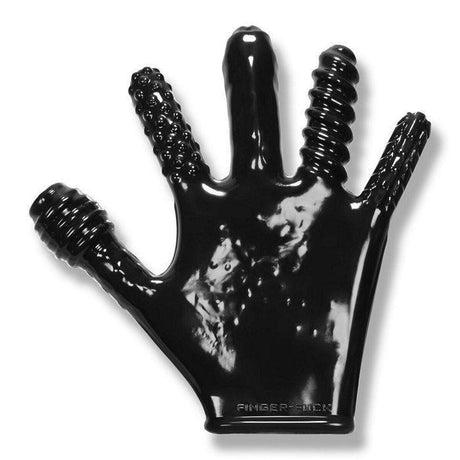 Finger Fuck Textured Glove Oxballs Black Intimates Adult Boutique