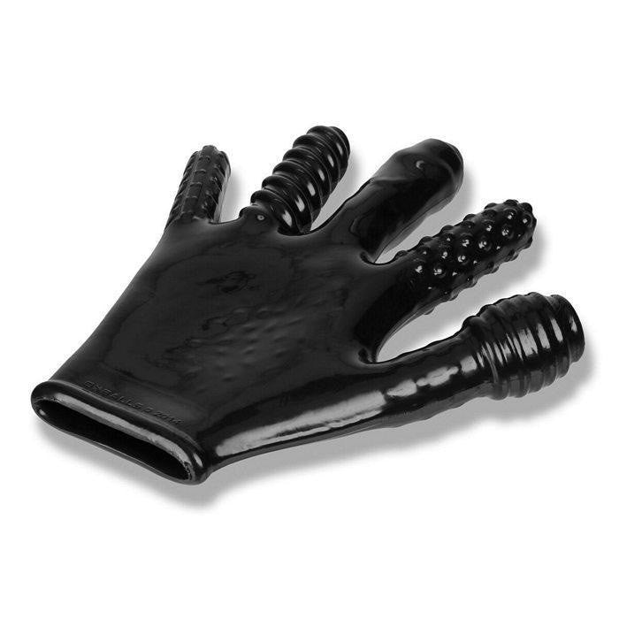 Finger Fuck Textured Glove Oxballs Black OXBALLS Sextoys for Couples