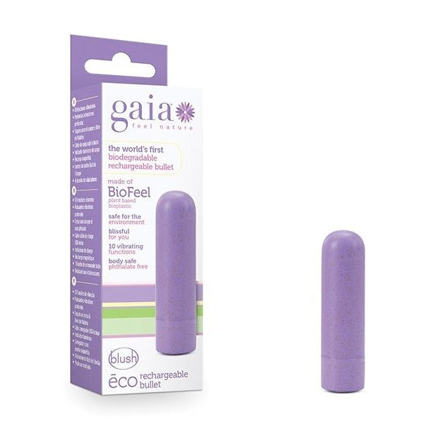 Gaia Eco Bullet Lilac Rechargeable Intimates Adult Boutique
