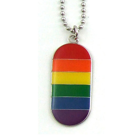 Gaysentials Rainbow I.d. Tag Necklace Intimates Adult Boutique