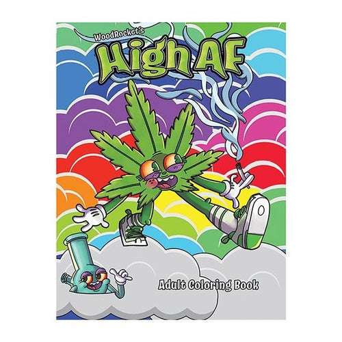 High Af Coloring Book Wood Rocket Books and Games