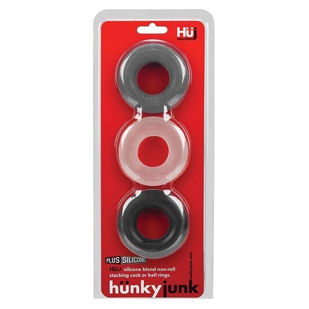 Hunkyjunk Huj C-ring 3pk Tar- Multi (net)(out July) Intimates Adult Boutique