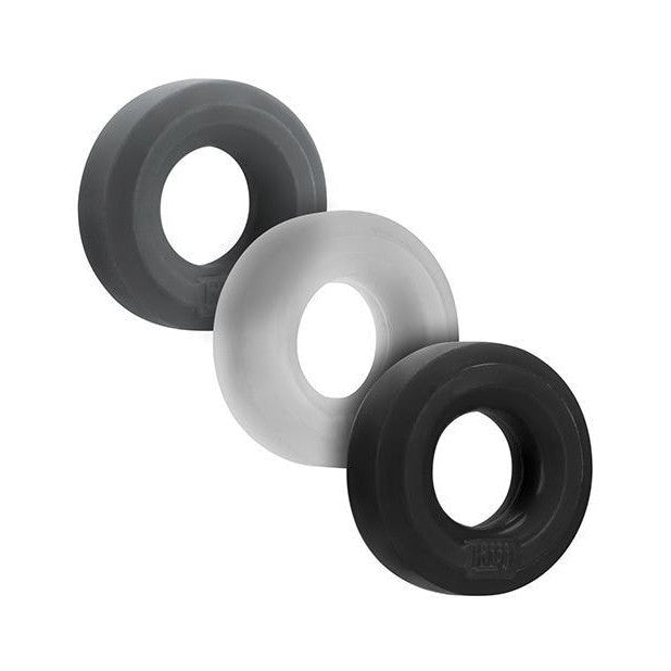 Hunkyjunk Huj C-ring 3pk Tar- Multi (net)(out July) OXBALLS Sextoys for Men