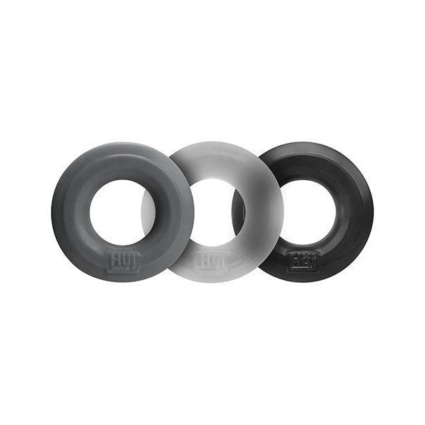 Hunkyjunk Huj C-ring 3pk Tar- Multi (net)(out July) OXBALLS Sextoys for Men