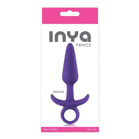 Inya Prince Medium Butt Plug Purple Intimates Adult Boutique