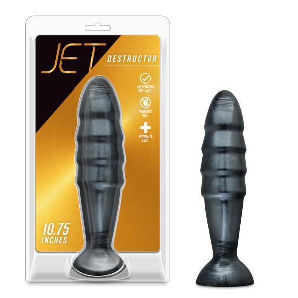 Jet Destructor Carbon Metallic Black Butt Plug Blush Novelties Anal Toys