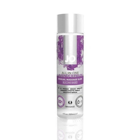 Jo All In One Massage Glide Lavender 4 Oz(out End May) Intimates Adult Boutique