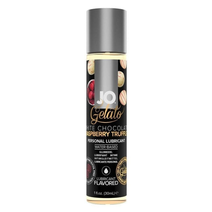 Jo Gelato White Chocolate Raspberry Truffle Water Based Lube 1 Oz(out End May) Intimates Adult Boutique