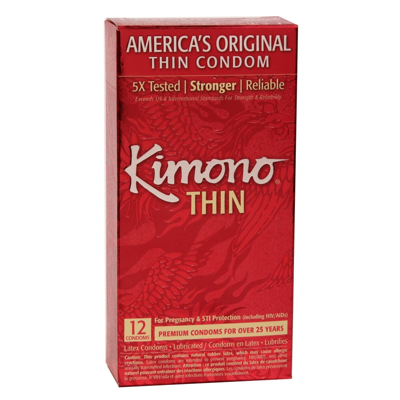 Kimono Lubricated Condom 12 Pk Paradise Products Condoms