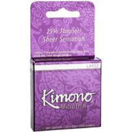 Kimono Microthin Large 3pk Paradise Products Condoms