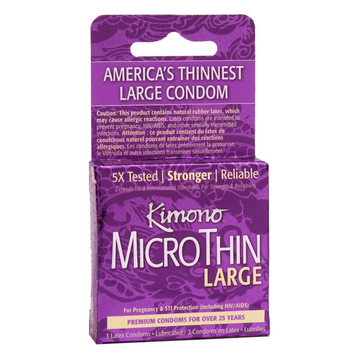 Kimono Microthin Large 3pk Paradise Products Condoms