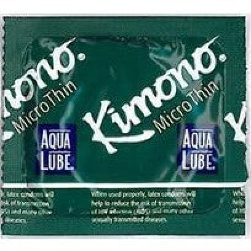 Kimono Microthin W- Aqua Lube 3pk Paradise Products Condoms