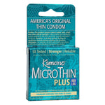 Kimono Microthin W- Aqua Lube 3pk Paradise Products Condoms