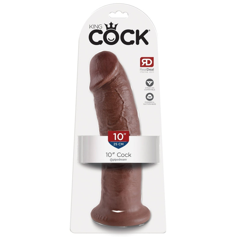 King Cock 10 In Cock Brown Pipedream Products Dildos
