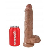King Cock 10 In Cock W-balls Tan Intimates Adult Boutique