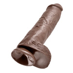 King Cock 11 In Cock W-balls Brown Pipedream Products Dildos