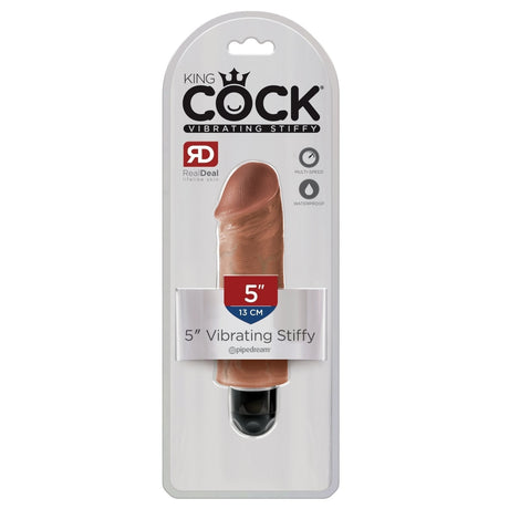 King Cock 5 In Vibrating Stiffy Tan Intimates Adult Boutique