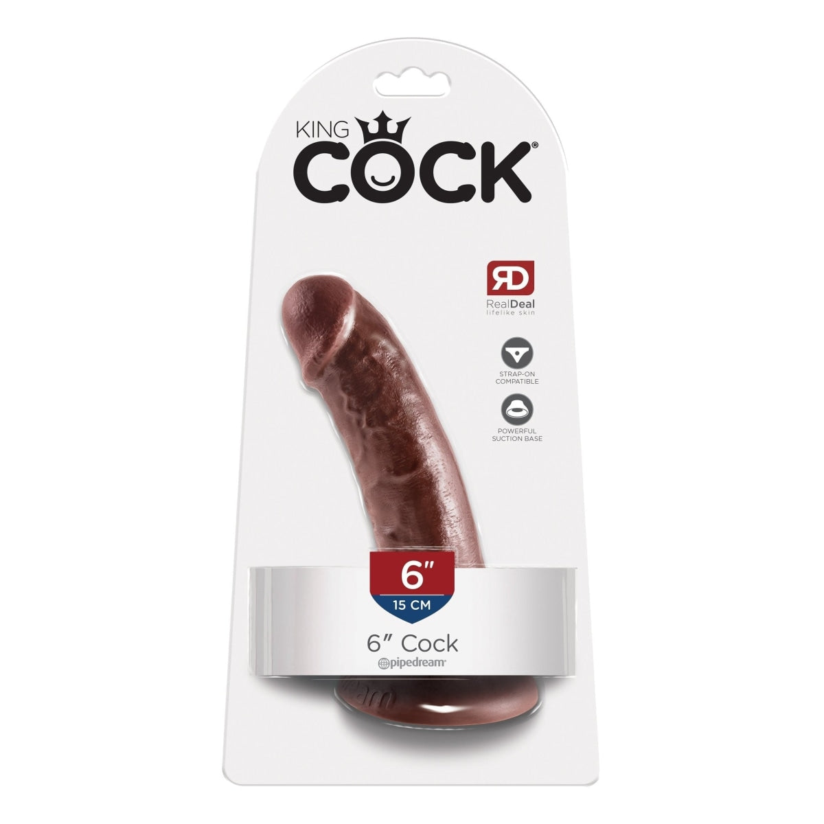 King Cock 6 In Cock Brown Intimates Adult Boutique