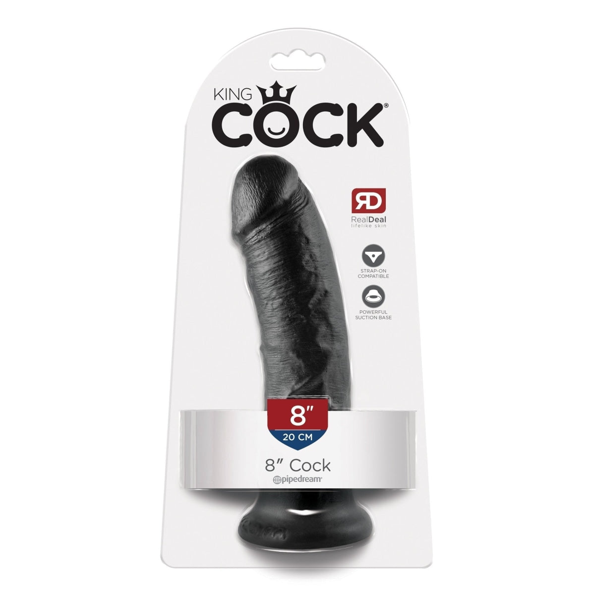 King Cock 8 In Cock Black Intimates Adult Boutique
