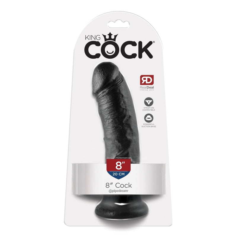 King Cock 8 In Cock Black Pipedream Products Dildos