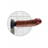 King Cock 8 In Cock Brown Vibrating Intimates Adult Boutique