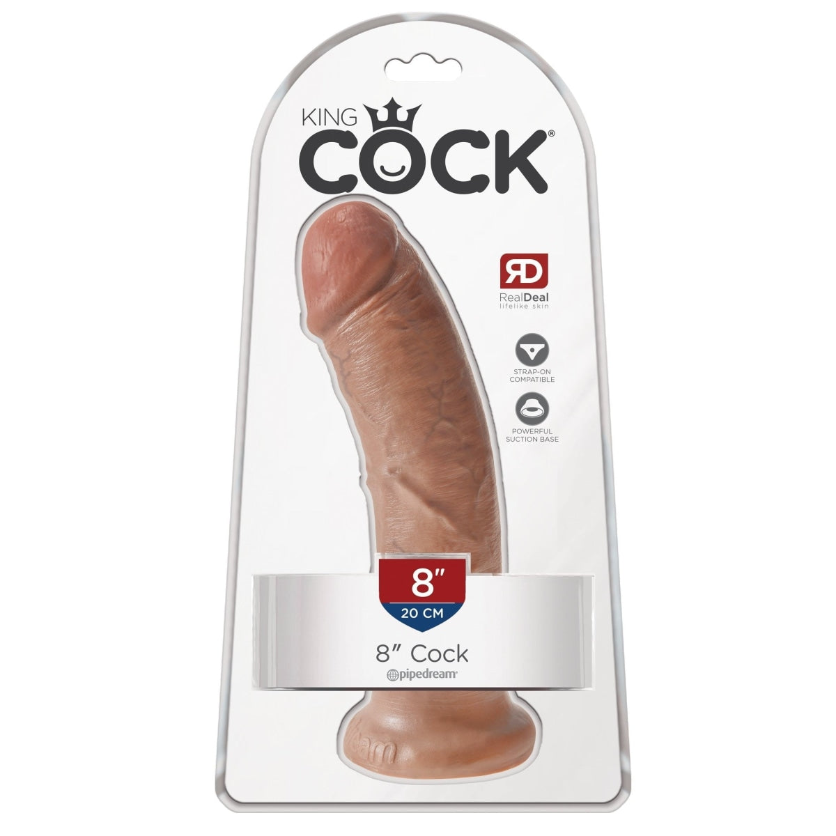 King Cock 8 In Cock Tan Intimates Adult Boutique