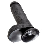 King Cock 8 In Cock W-balls Black Pipedream Products Dildos