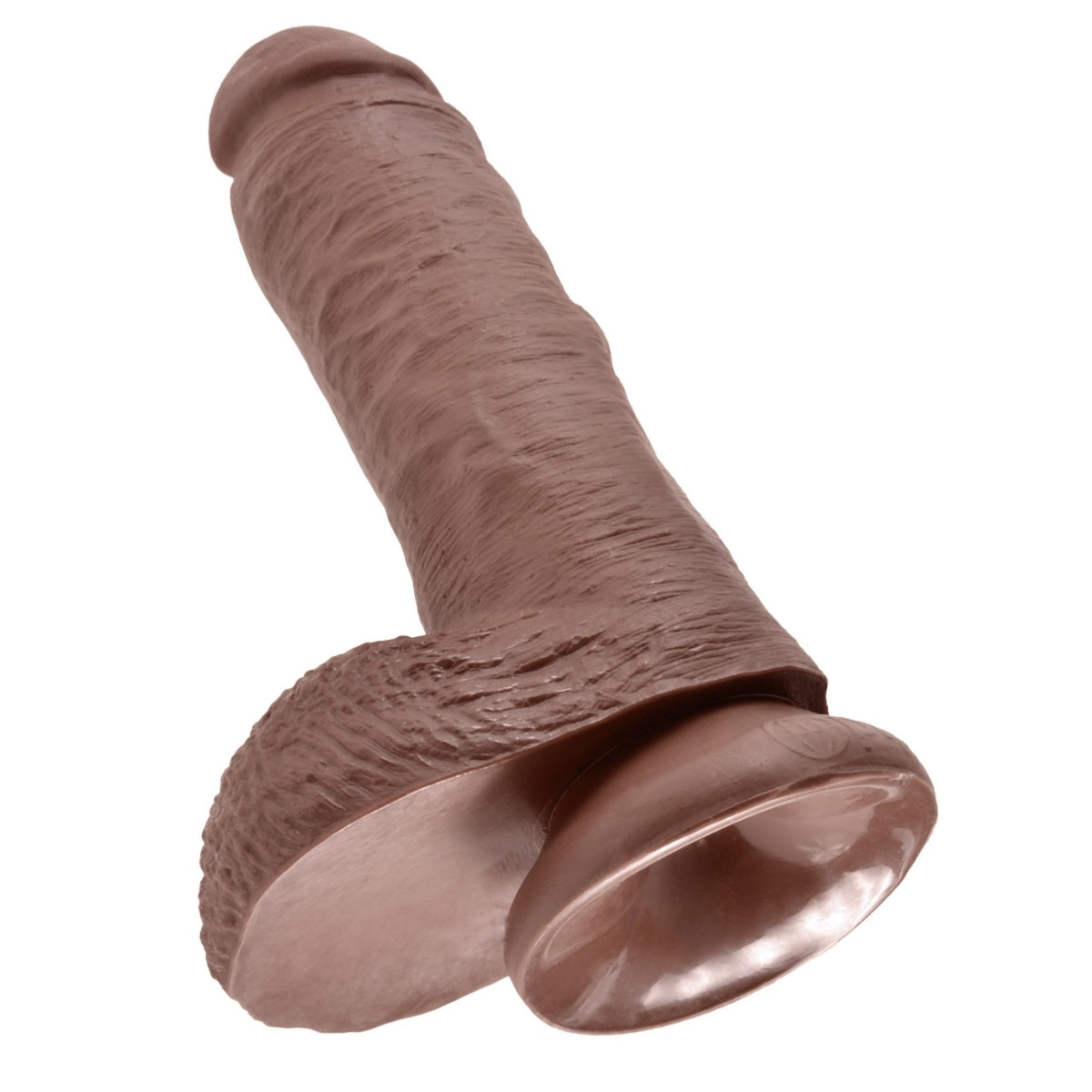 King Cock 8 In Cock W-balls Brown Intimates Adult Boutique